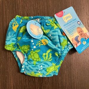 NWT i play Turtle Print Swim Diaper Medium 6-12 Months